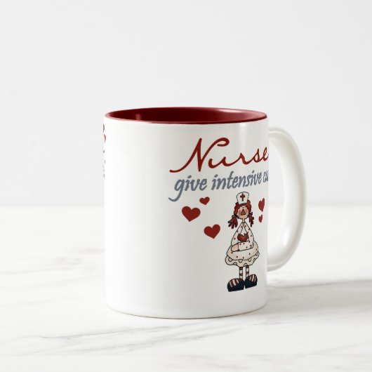 ナース与えのTシャツとギフト ツートーンマグカップ (正面右)