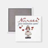 ナース与えのTシャツとギフト マグネット (正面/裏面)