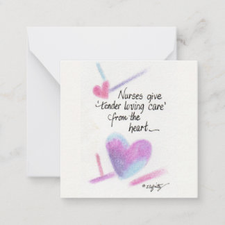 ナース与えstend   heartFlat Note Card ノートカード