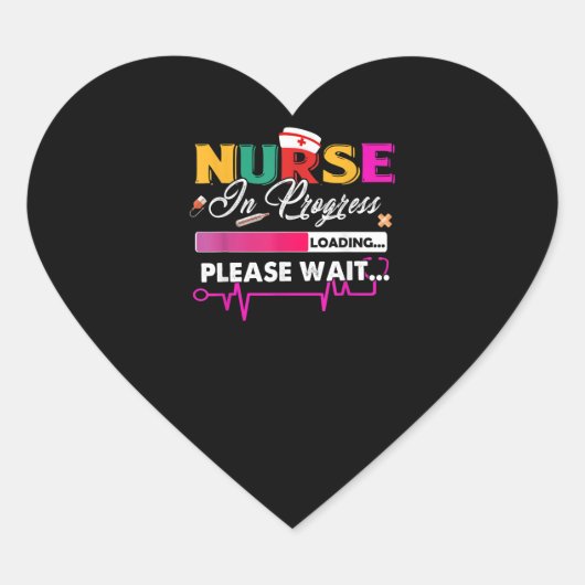 ナース中ナースおもしろい看護学校 ハートシール (正面)