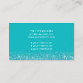 ナース介護エレガントターコイズ 名刺 (裏面)