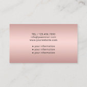 ナース介護エレガントバラ金ゴールド医療 名刺 (裏面)