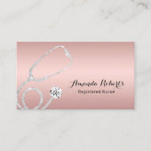 ナース介護エレガントバラ金ゴールド医療 名刺 (正面)