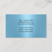 ナース介護モダングリッターライトブルー医療 名刺 (裏面)