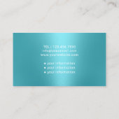 ナース介護モダンターコイズ医気に療 名刺 (裏面)