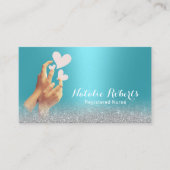 ナース介護モダンターコイズ医気に療 名刺 (正面)