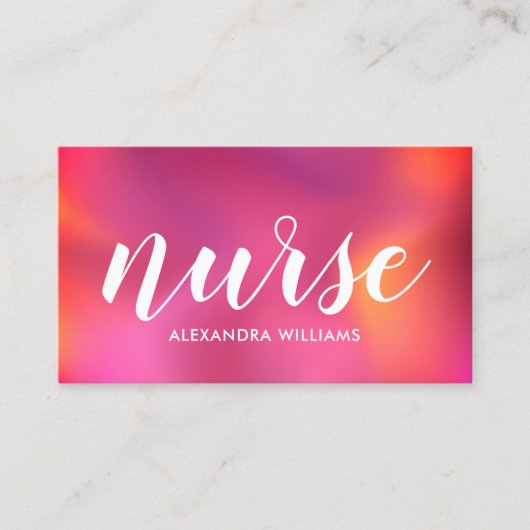 ナース介護モダンバラ金ゴールド医療 名刺 (正面)