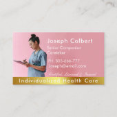 ナース介護モダンバラ金ゴールド医療 名刺 (正面)