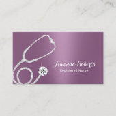 ナース介護モダンパープルメディカル 名刺 (正面)