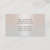 ナース介護モダン銀プロフェッショナル医療 名刺 (裏面)