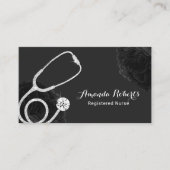 ナース介護医療用ブエレガントラックフローラ 名刺 (正面)
