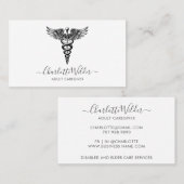 ナース介護者カドゥセウス 名刺 (正面/裏面)