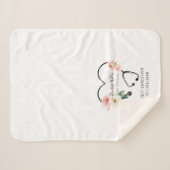 ナース介護者フローラ聴診器のプロモーション シェルパブランケット (正面(横))