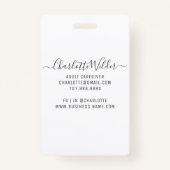 ナース介護者フローラ聴診器 バッジ (裏面)