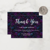 ナース介護者メディカルブラックサンキューカード ノートカード (正面/裏面インサイチュ)