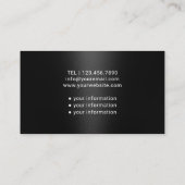 ナース介護者モダンブラック・メディカル 名刺 (裏面)