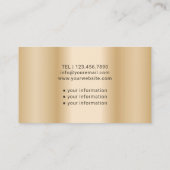 ナース介護者モダン金ゴールド気に医療 名刺 (裏面)