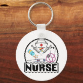 ナース付デザイン キーホルダー (正面)