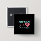 ナース保ギフトCalm I'Aナース 缶バッジ (正面&裏面)