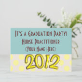 ナース修行者の卒業党招待状 招待状 (スタンド正面)