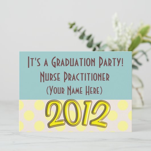 ナース修行者の卒業党招待状 招待状 (スタンド正面)