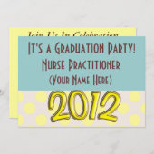 ナース修行者の卒業党招待状 招待状 (正面/裏面)