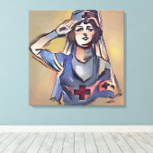 ナース兵 キャンバスプリント (インサイチュ (ウッドフロア))