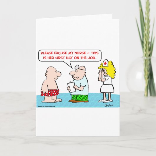 ナース初日 カード (正面)