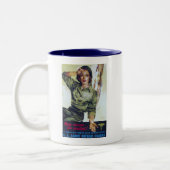 ナース募集ポスター ツートーンマグカップ (左)