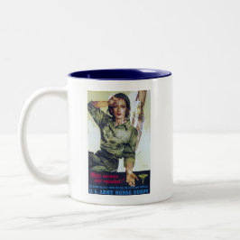 ナース募集ポスター ツートーンマグカップ