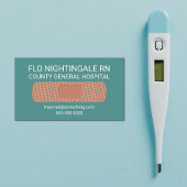 ナース包帯ティール（緑がかった色） 名刺