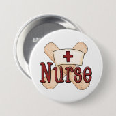 ナース包帯ワードアートボタン 缶バッジ (正面&裏面)