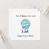 ナース医の感謝の週お前感謝していのヒーロー カード (正面/裏面インサイチュ)