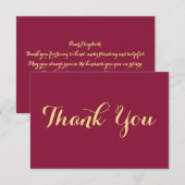 ナース医エレガント療病院医療 サンキューカード (正面/裏面)