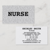 ナース医学用語名刺 名刺 (正面/裏面)