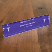 ナース医師医務局机用ネームプレート デスクネームプレート (側面)