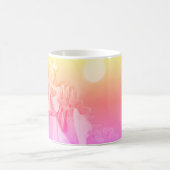 ナース医師医療介護者ピンク天使 コーヒーマグカップ (中央)