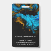 ナース医師医療助手の医学生の写真 バッジ (裏面)