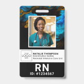 ナース医師医療助手の医学生の写真 バッジ (正面)