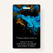 ナース医師医療助手の医学生の写真 バッジ (裏面)