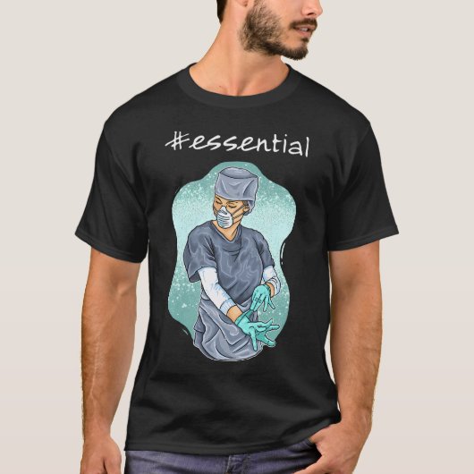 ナース医療従事者医師Tee Tシャツ (正面)