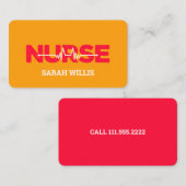 ナース医 名刺 (正面/裏面)