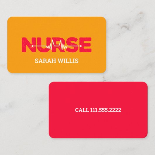 ナース医 名刺 (正面/裏面)