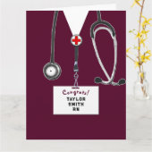 ナース卒業おめでとうカード カード (黄色い花)