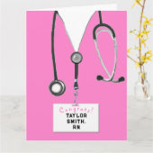 ナース卒業おめでとうカード カード (黄色い花)