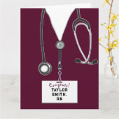 ナース卒業おめでとうカード カード (黄色い花)