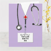 ナース卒業おめでとうカード カード (黄色い花)