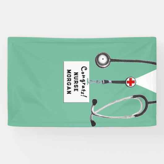 ナース卒業おめでとうバナー 横断幕 (横)