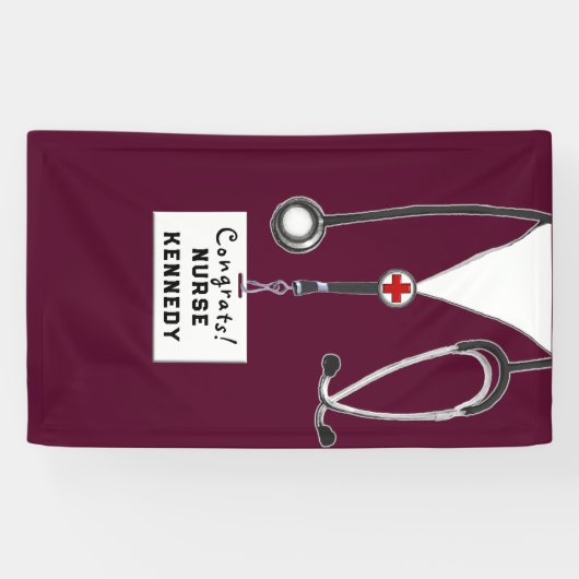 ナース卒業おめでとうバナー 横断幕 (横)