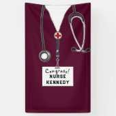 ナース卒業おめでとうバナー 横断幕 (縦)